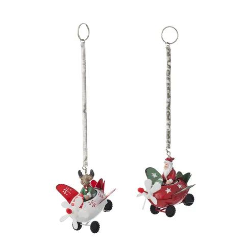 Xmas Plane Ornament