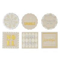 Merry Sparkle Ceramic Coaster
