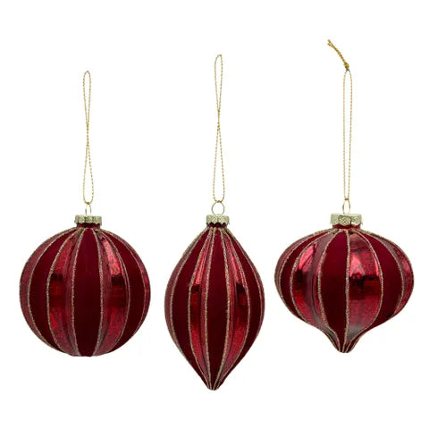 Festive Bauble | Glass Red