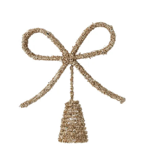 Gift Bow Tree Topper | Gold