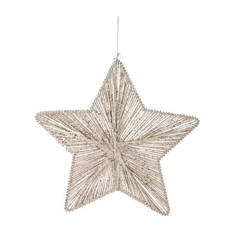 Stardust Star Ornament PE/Metal | Gold