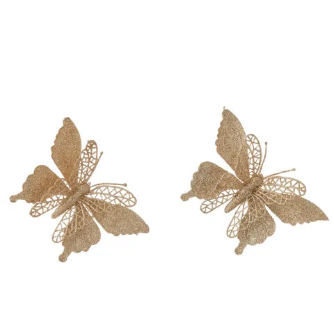 S/2 Butterfly Clip PE | Gold