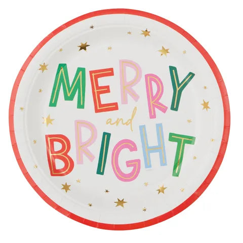 Merry Round Plate Paper | Multi