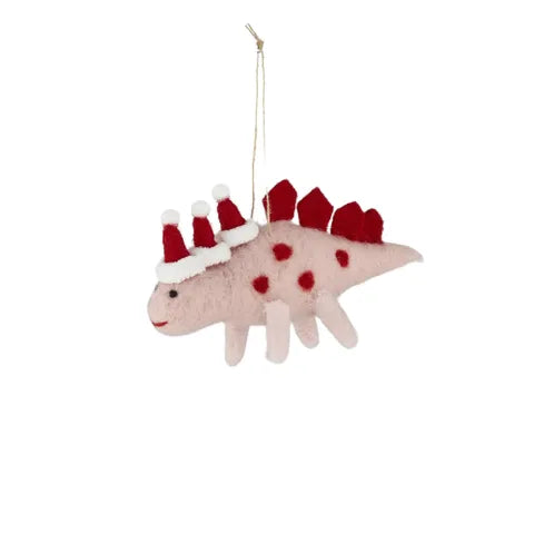 Xmas Dino Hanger Felt | Pink