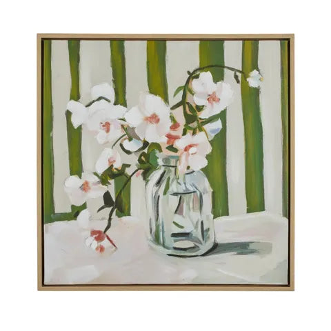 Orchid Nat Frame Oil Canvas