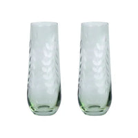 Indigo Glassware Tumbler / Flute | Green
