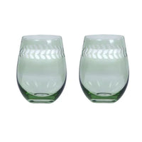 Indigo Glassware Tumbler / Flute | Green