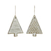 Tree Ornaments Ceramic | White