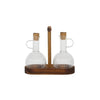Bosco Glass + Wood Tableware Collection