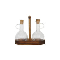 Bosco Glass + Wood Tableware Collection