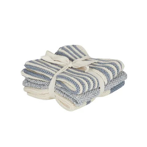 Amy S/3 Cotton Knit Cloth | Blue