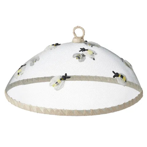 Bee Mesh Food Cover | Beige