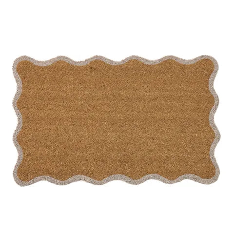 Sona PVC Back Coir Doormat | Ivory