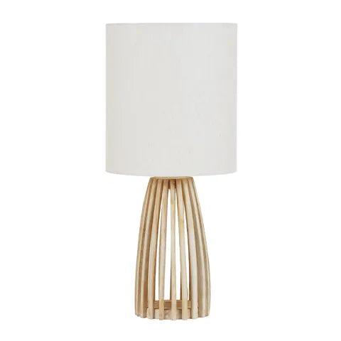 Lido Wood Table Lamp | White Wash/Natural