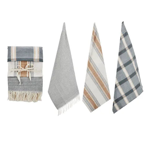 Maye S/3 Cotton Tea Towels | Blue