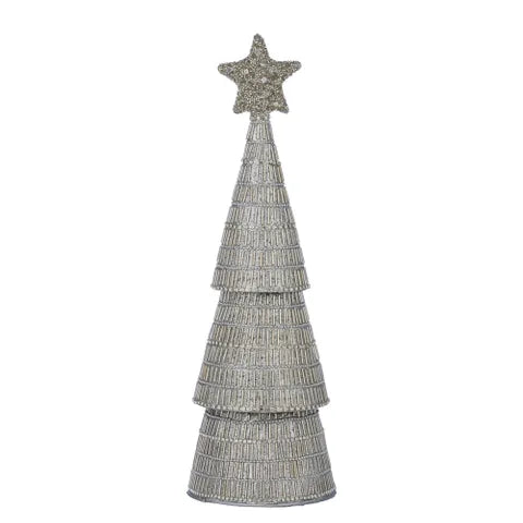 3 Teir Tree w/Rhinestones Acrylic | Silver