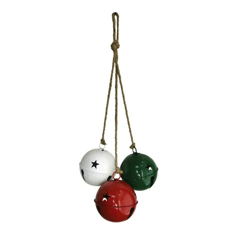 Hang S/3 Bells Metal w/Rope