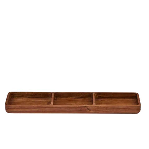 Gusto Wood 3 Divided Platter