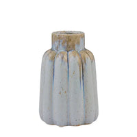 Rani Ceramic Vase | Blue/Nat