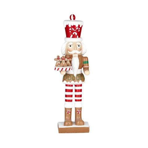 Nutcracker W/Tray Poly | Red/Brown