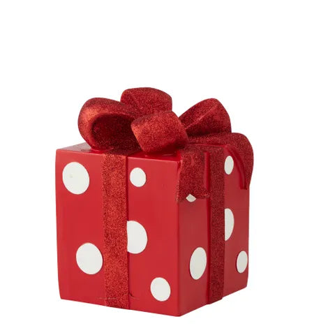 Present W/Dots Resin | Red/White