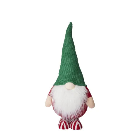Standing Gnome Fabric | Green/Red