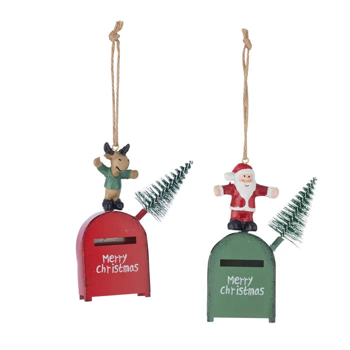 Letterbox Hanger Metal | Red/Green