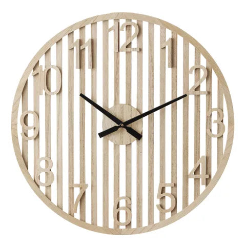 Linee MDF Clock | Natural