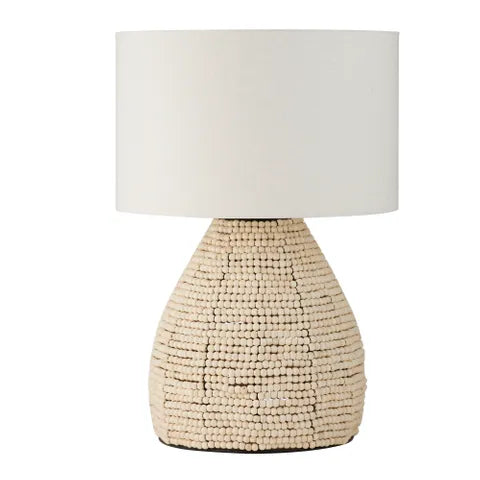 Perline Wood Bead Table Lamp | Natural