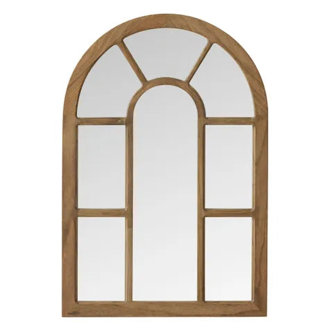 Winton Wood Arch Mirror Dark Oak
