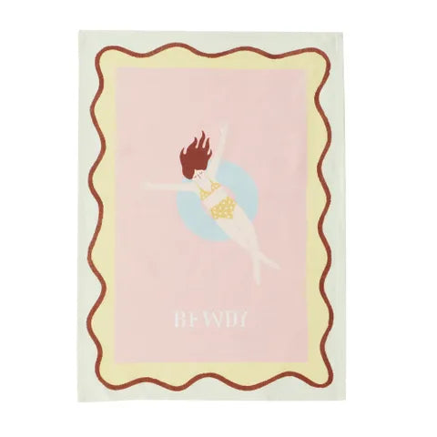 Bewdy Cotton Tea Towel | Pink