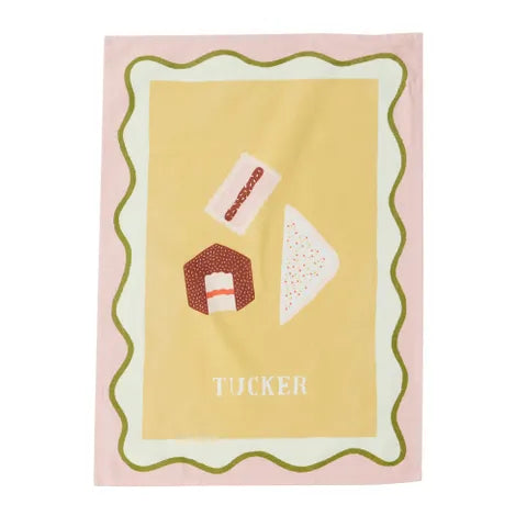 Tucker Cotton Tea Towel | Mustard