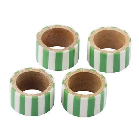 Maine S/4 Resin Napkin Ring | Emerald