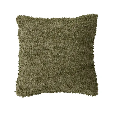 Burbujeo Cotton Blend Cushion | Olive