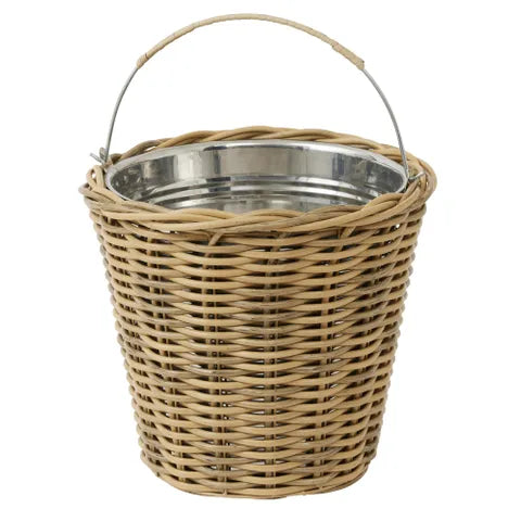 Vino Resin Wicker Rattan Cooler | Natural