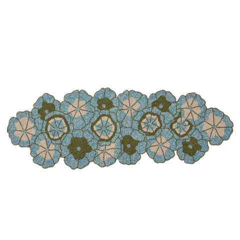 Beth Beaded Runner | Blue/Green