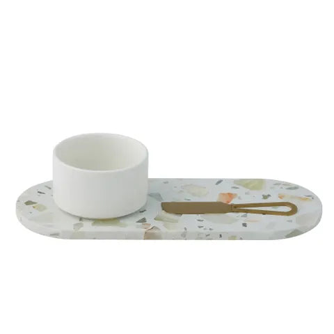Winifred 3pc Terrazzo Set | Nat