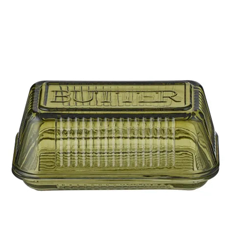 Lia Glass Kitchenware | Green