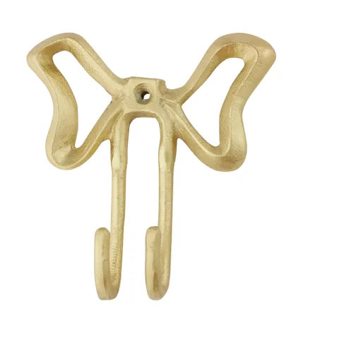 Bow Metal Wall Hook | Gold