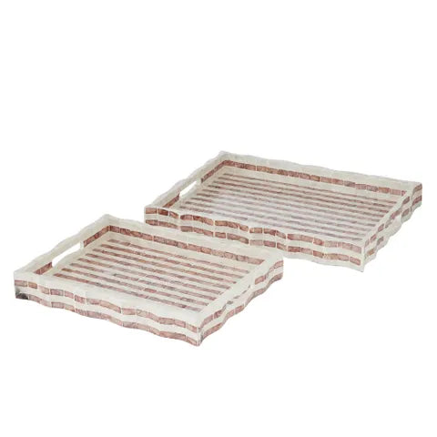Marconi Inlay Trays | Russet