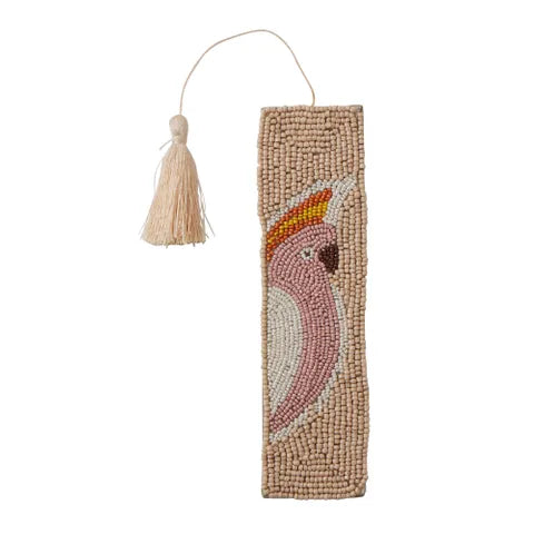Ailsa Beaded Bookmark | Coral