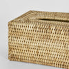 Paume Rattan Rectangle Tissue Box Natural