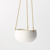 Bowl Oculla Hanging White Pot Planter