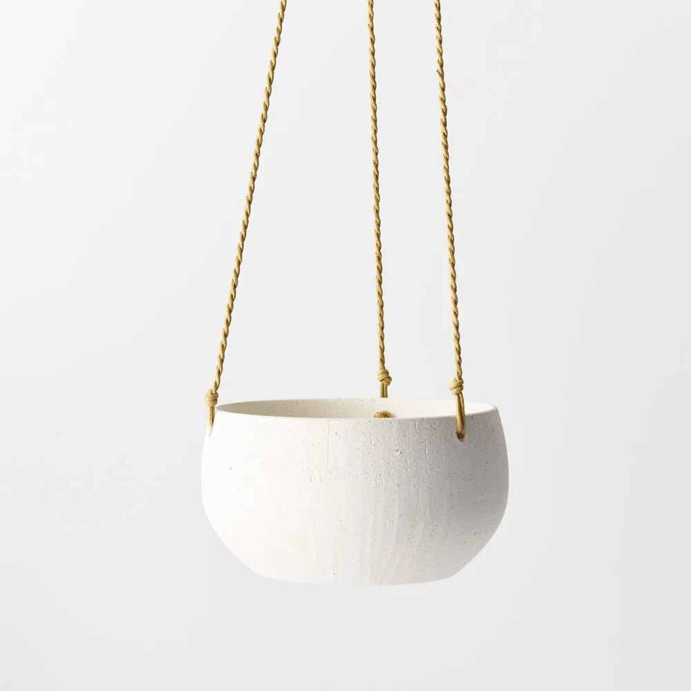 Bowl Oculla Hanging White Pot Planter