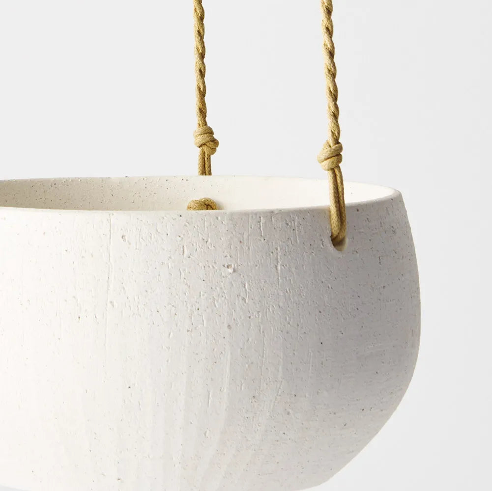 Bowl Oculla Hanging White Pot Planter