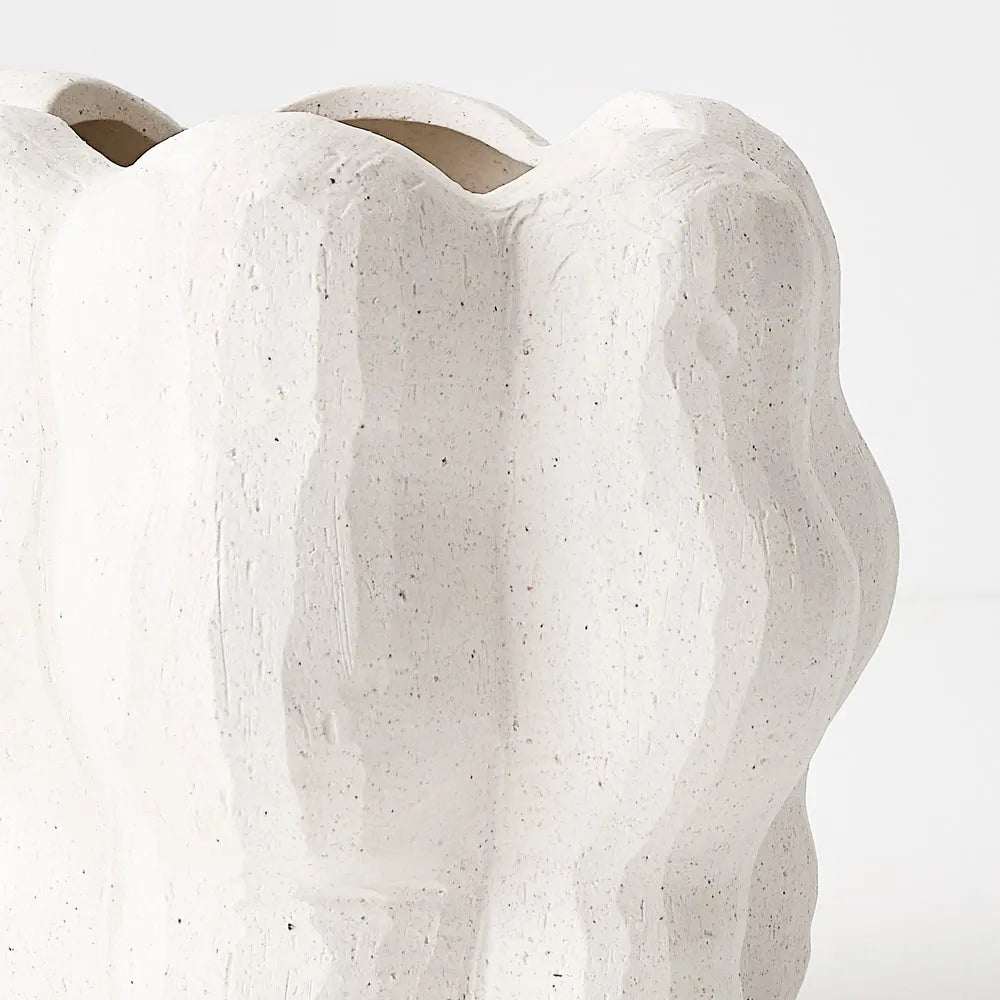 Vase Cora White Chalk