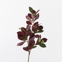 Pomegranate Leaf Spray Burgundy Green