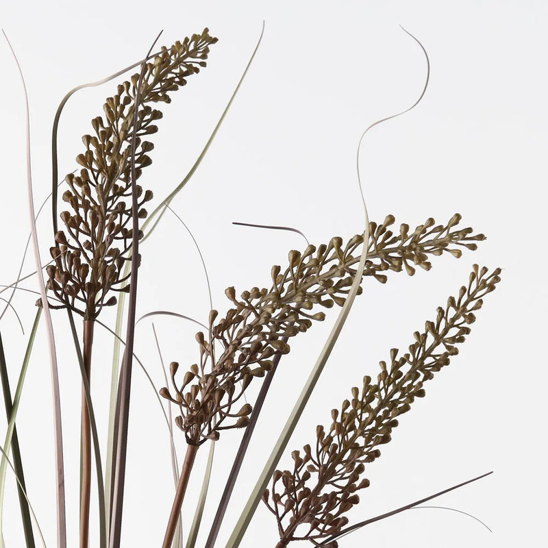 Grass Reed Spray | Burgundy Green