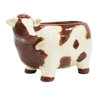 Planter Brown Cow
