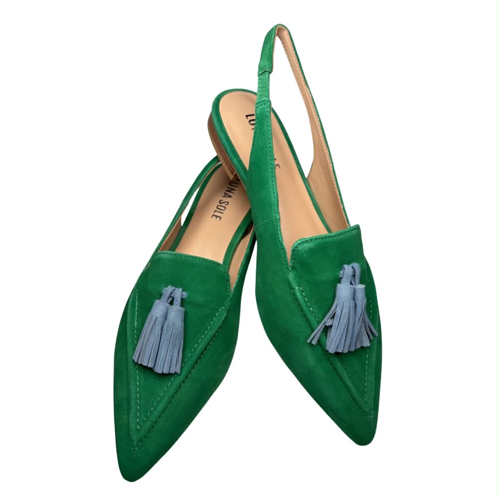 Piper Shoe | Emerald/Cobalt Suede